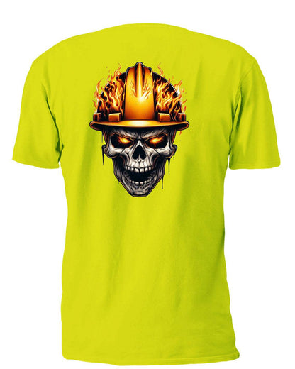 Flaming Hardhat Skull - AllTrade Apparel