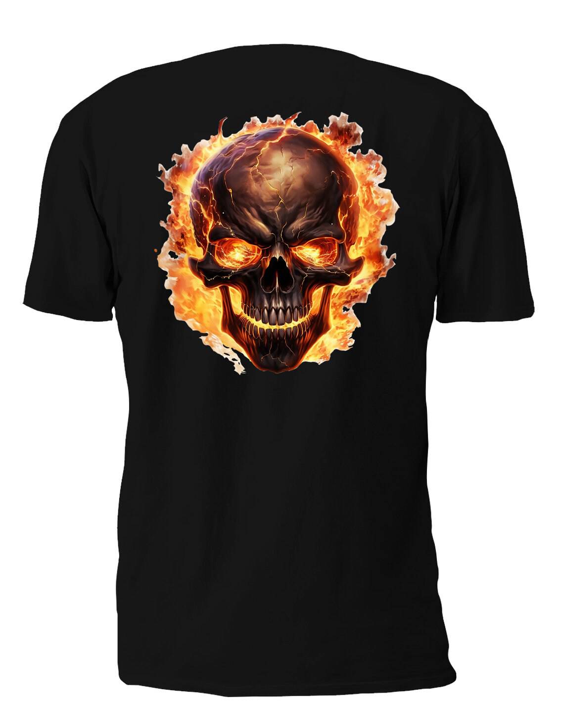 Burning Angry Skull 2 - AllTrade Apparel