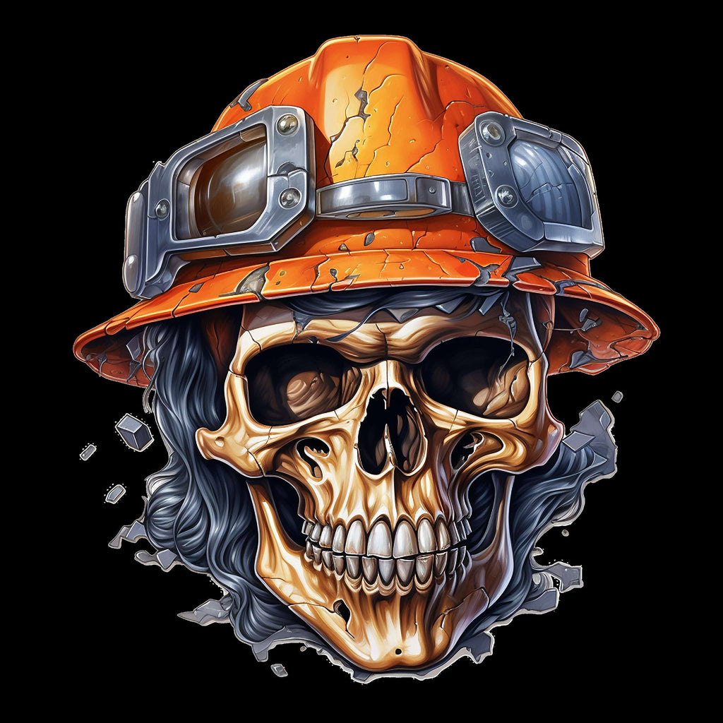 Skull Wearing Hardhat - AllTrade Apparel