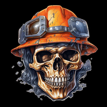 Skull Wearing Hardhat - AllTrade Apparel