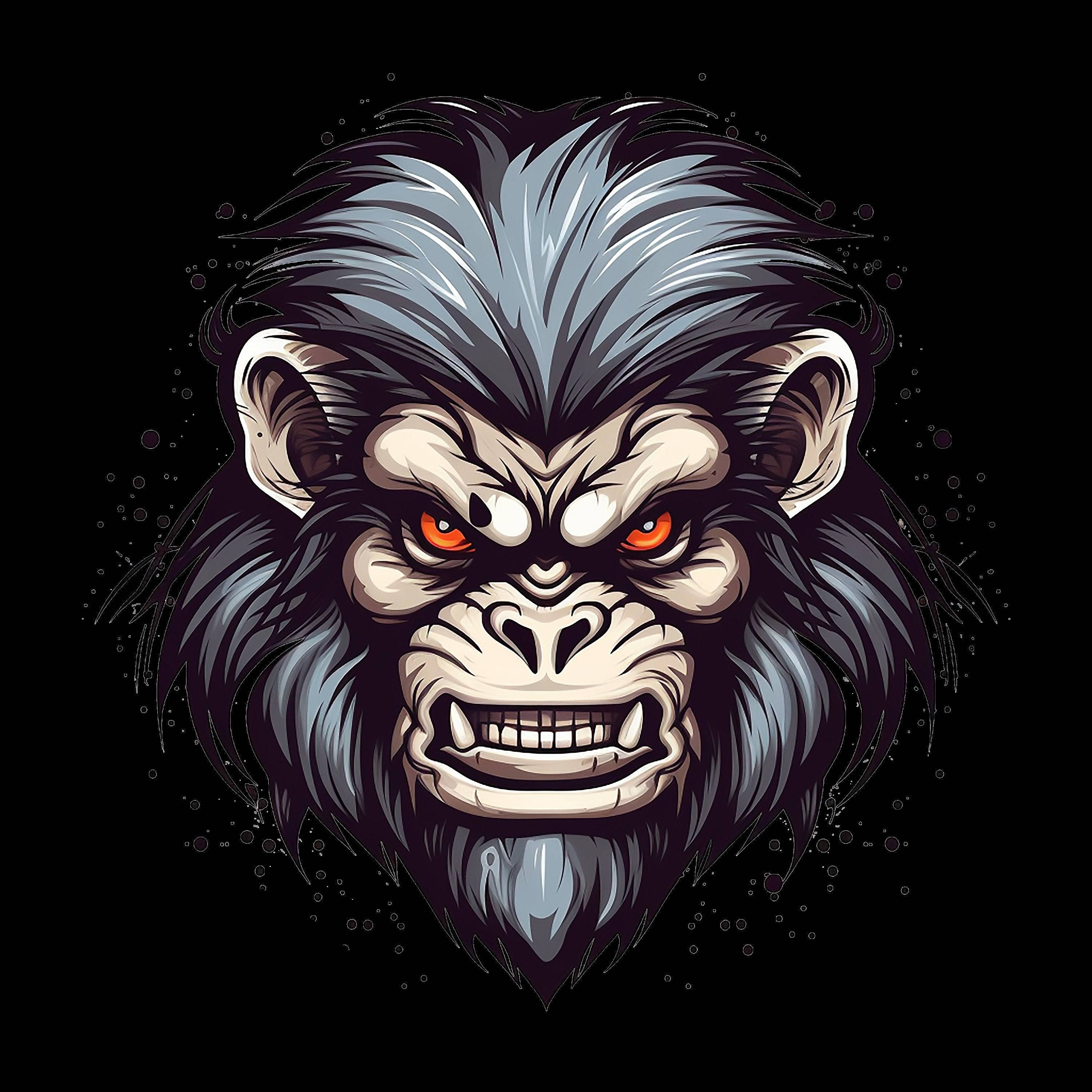 Angry Ape Face 2 - AllTrade Apparel