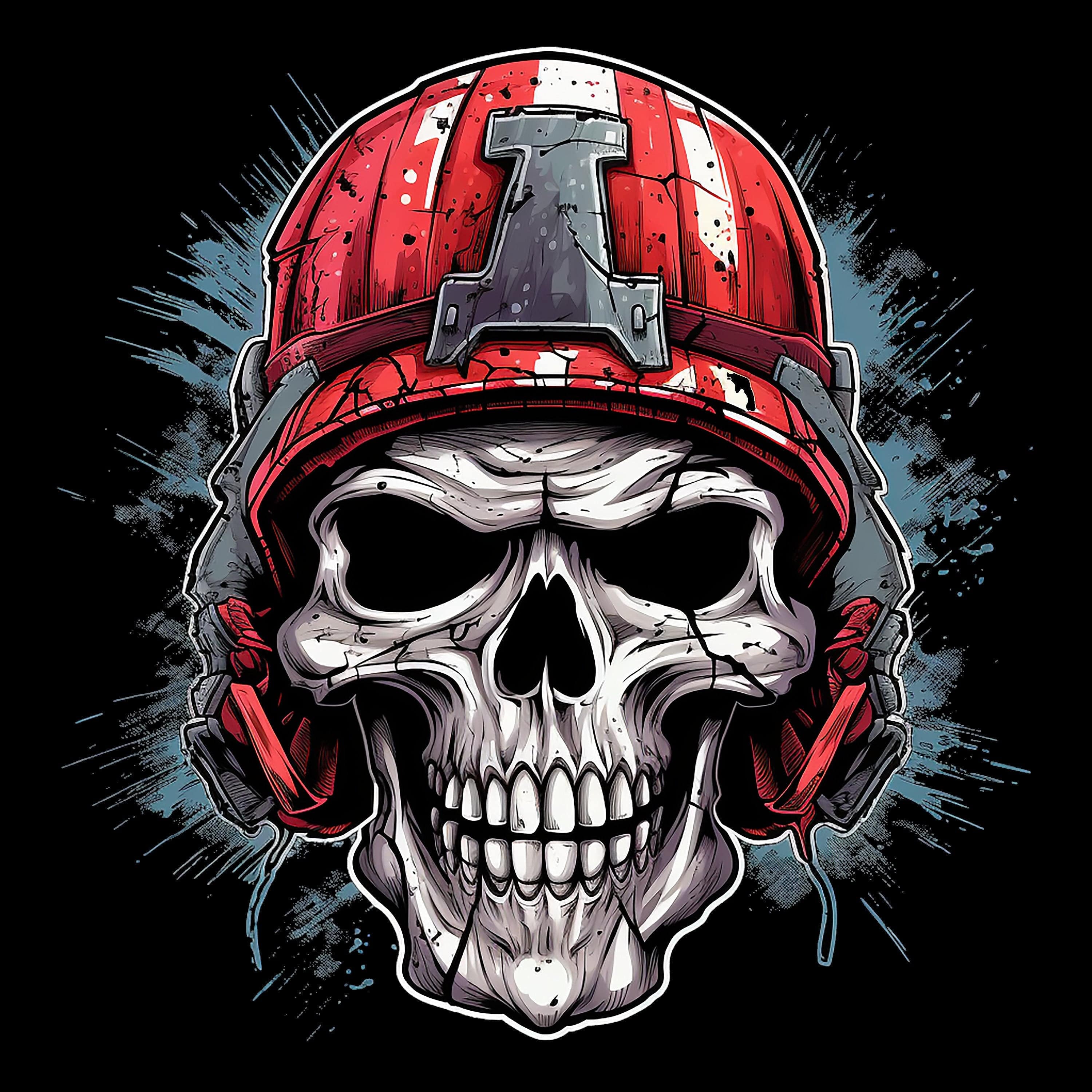 Angry Skull Face - AllTrade Apparel