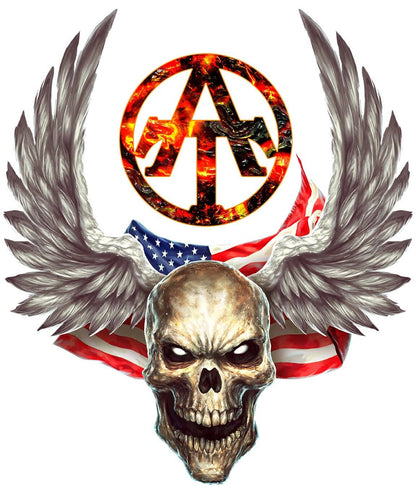 Winged Skull T-Shirt, Longsleeve, Sweatshirt & Hoodie - AllTrade Apparel