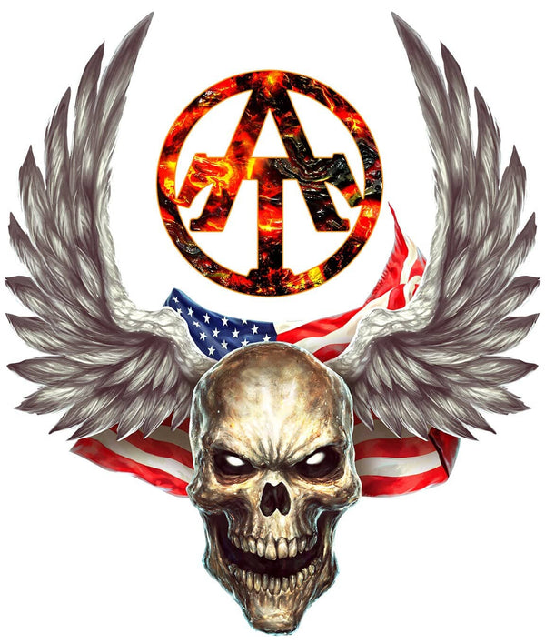 Winged Skull T-Shirt, Longsleeve, Sweatshirt & Hoodie - AllTrade Apparel