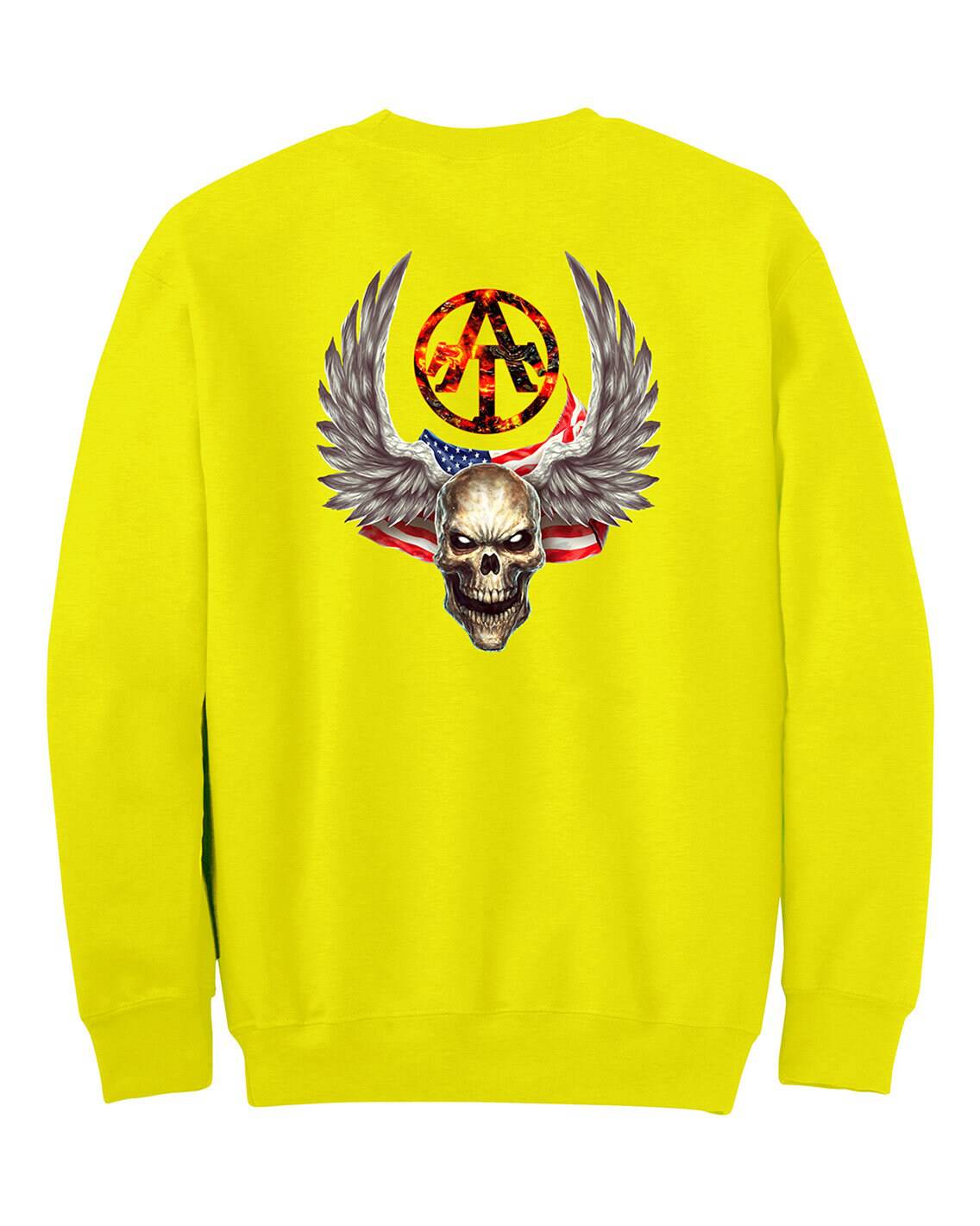 Winged Skull T-Shirt, Longsleeve, Sweatshirt & Hoodie - AllTrade Apparel