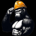 Construction Worker Ape - AllTrade Apparel