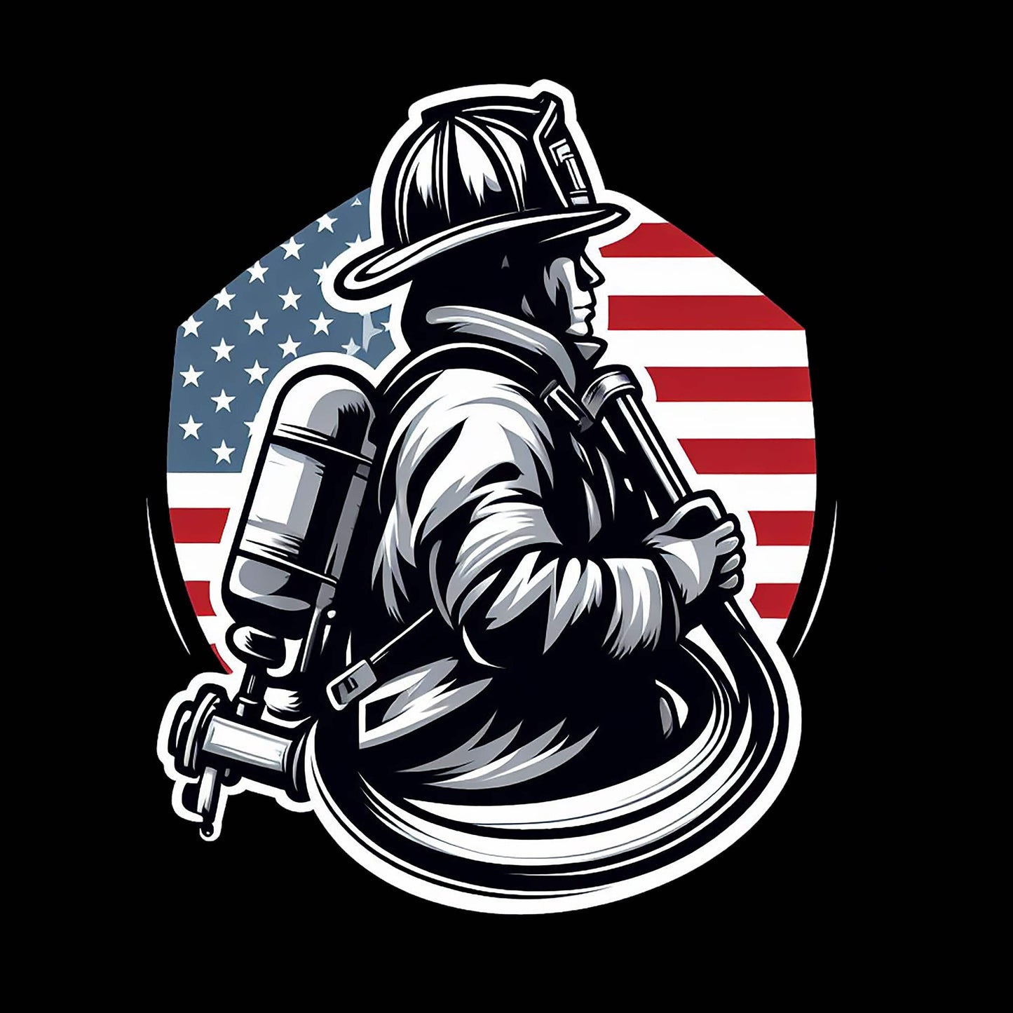 Fireman American Flag - AllTrade Apparel