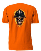 Flaming Skull Black Hardhat - AllTrade Apparel