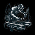 Iron Worker In Action - AllTrade Apparel