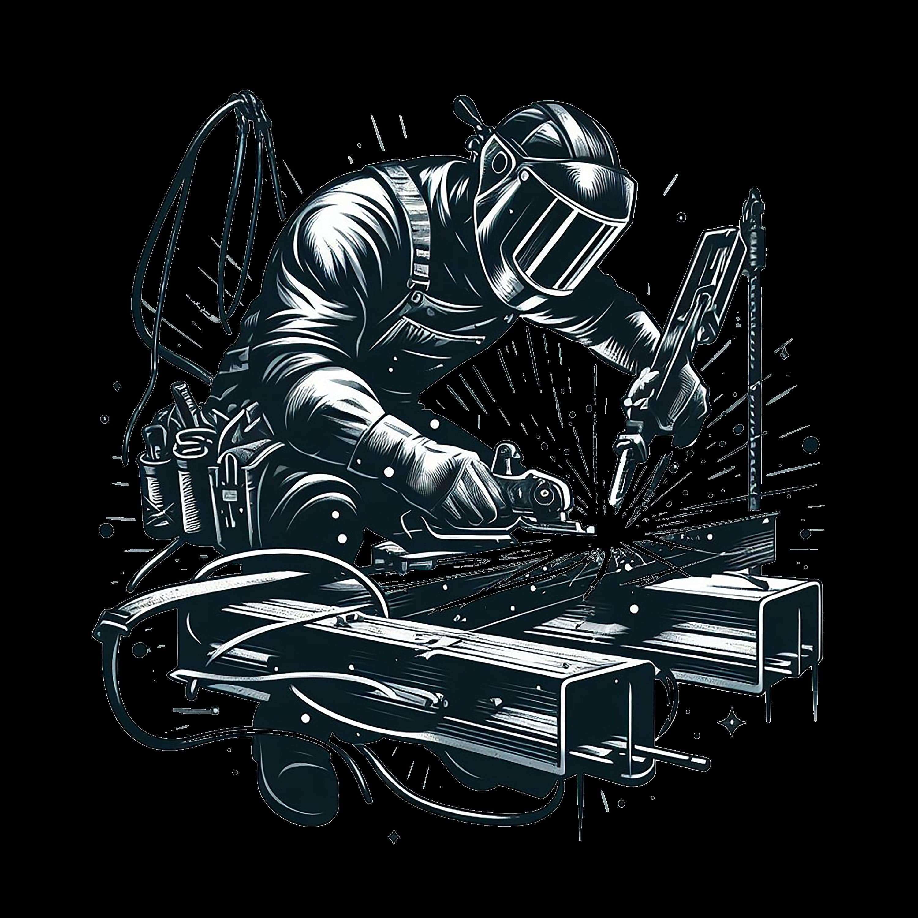 Iron Worker In Action - AllTrade Apparel