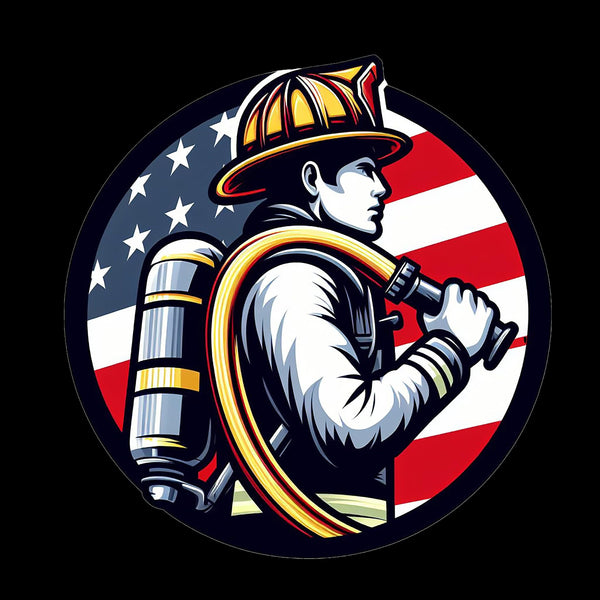 Firefighter American Flag - AllTrade Apparel