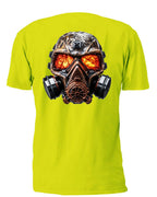 Burning Eyes Skull with Painter Mask - AllTrade Apparel