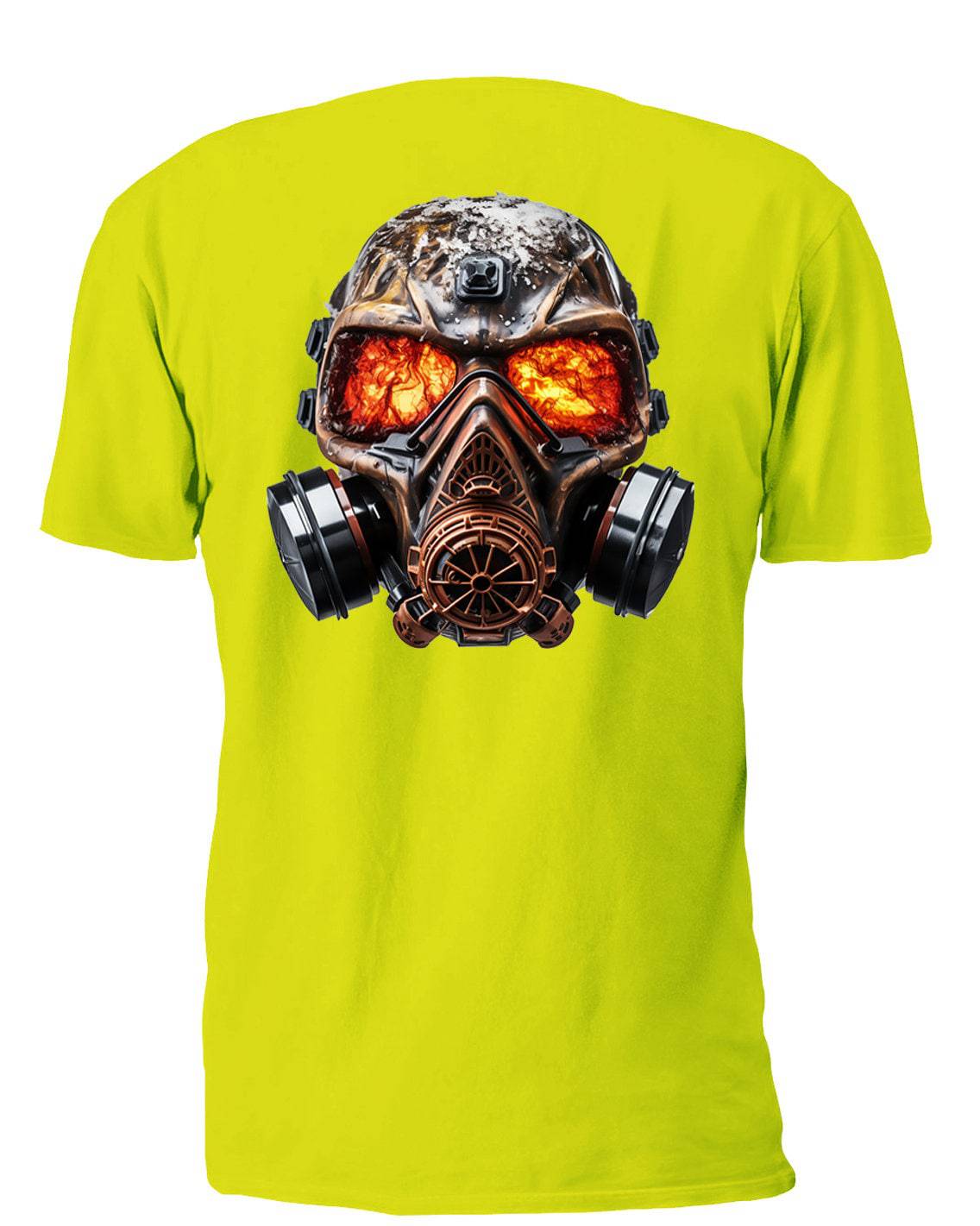 Burning Eyes Skull with Painter Mask - AllTrade Apparel