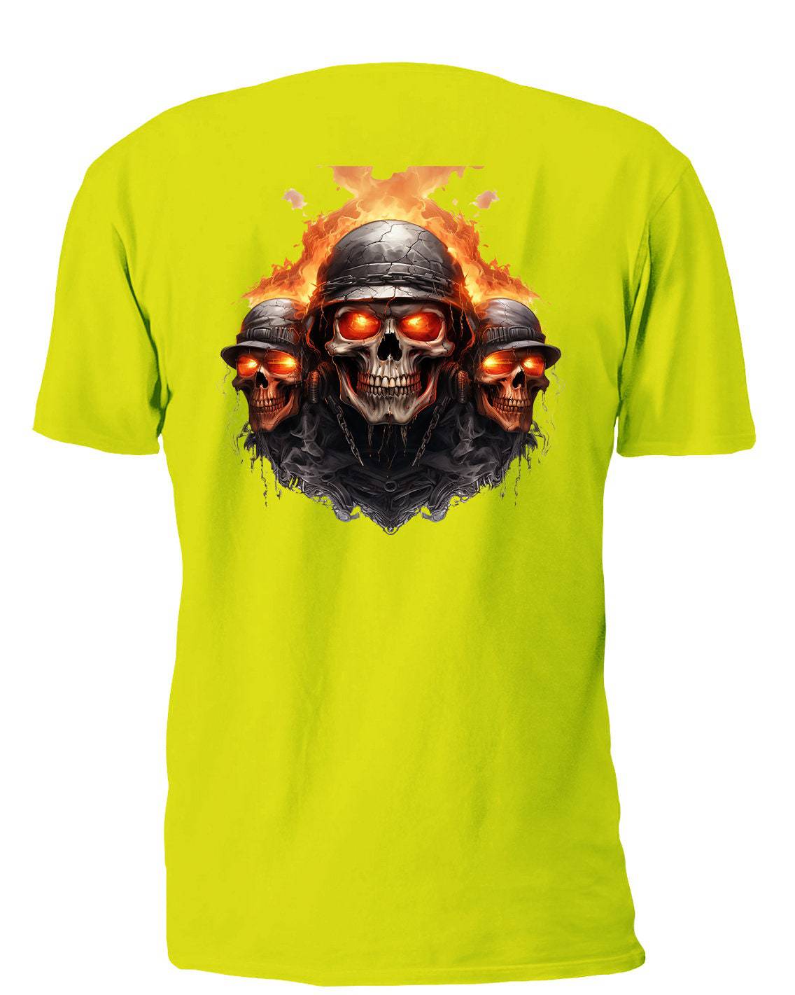 Three Burning Skull - AllTrade Apparel