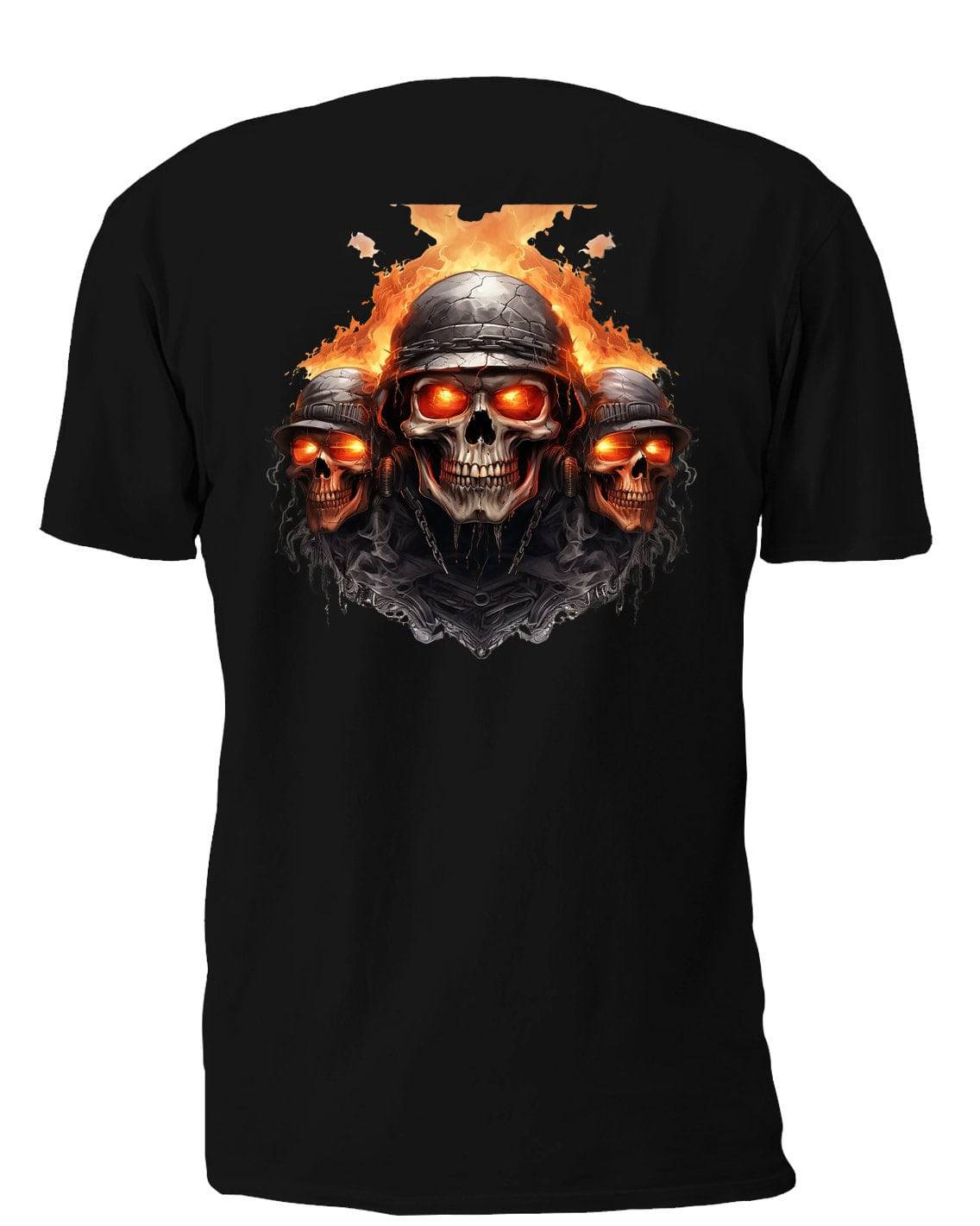Three Burning Skull - AllTrade Apparel