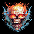 Color Splash Angry Skull - AllTrade Apparel