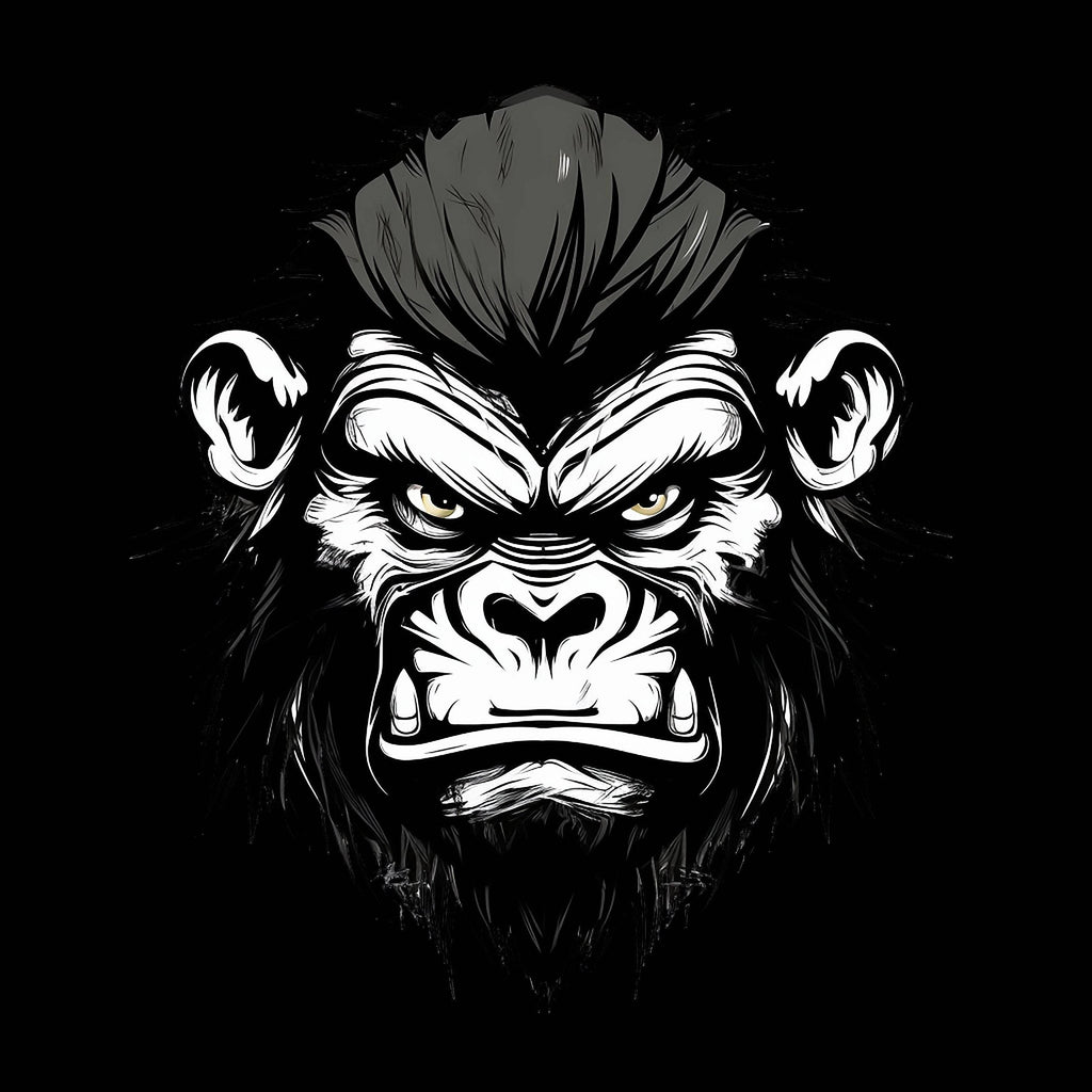 Angry Ape Face 3 - AllTrade Apparel