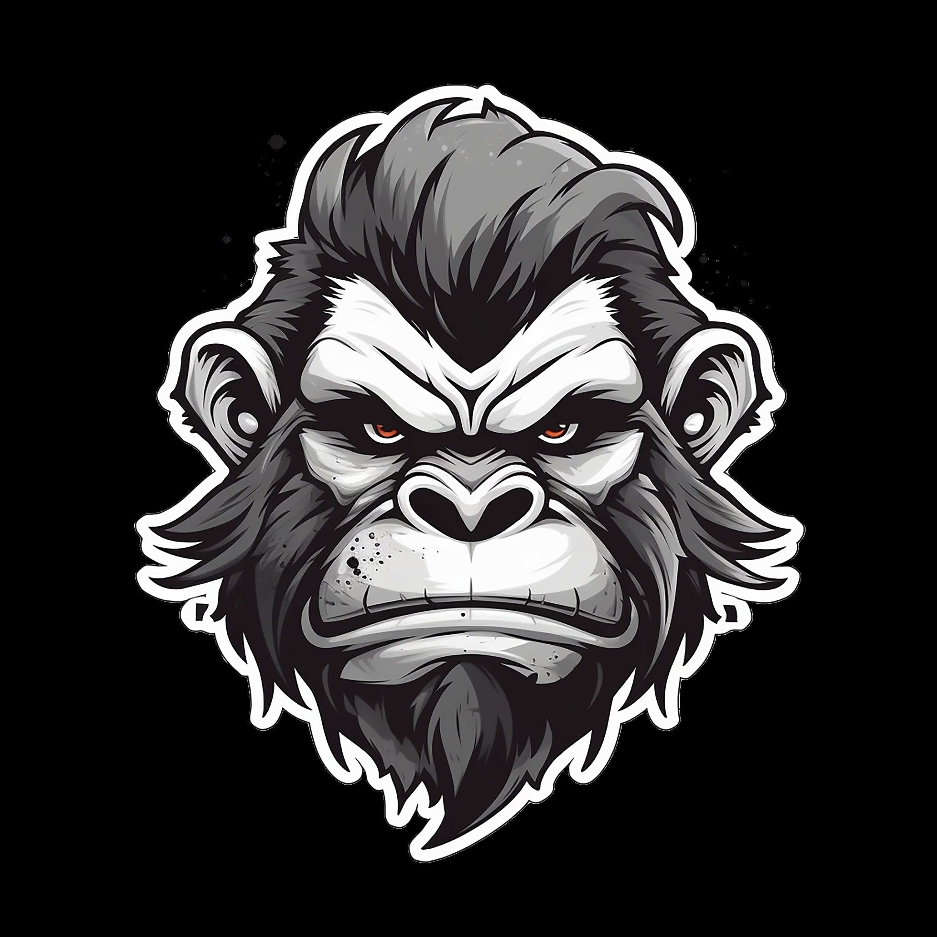 Angry Ape Face 5 - AllTrade Apparel