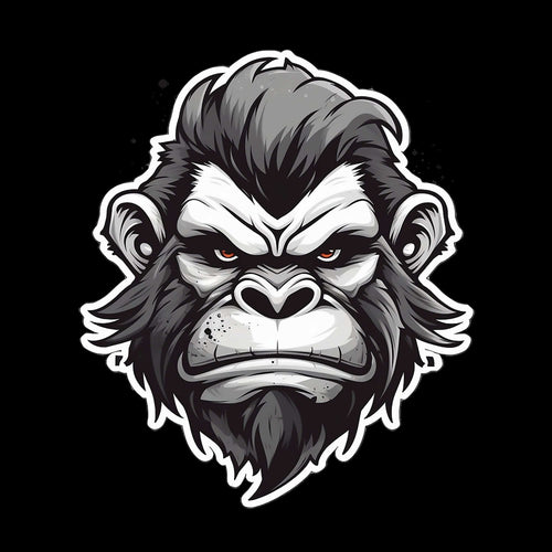 Angry Ape Face 5 - AllTrade Apparel