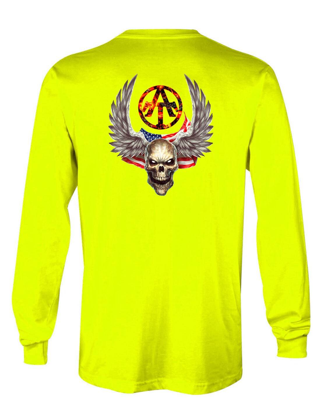 Winged Skull T-Shirt, Longsleeve, Sweatshirt & Hoodie - AllTrade Apparel