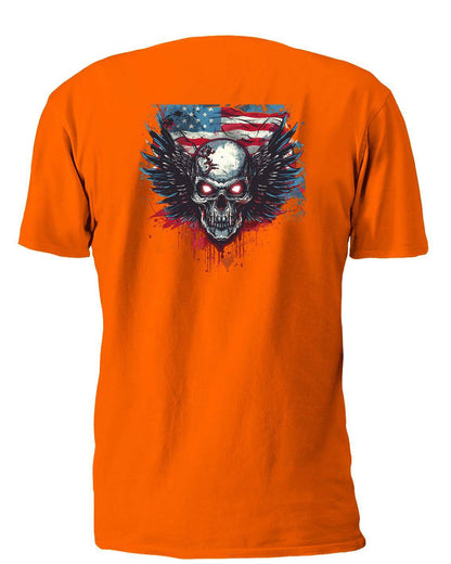 Winged Skull 2 T-Shirt, Longsleeve, Sweatshirt & Hoodie - AllTrade Apparel