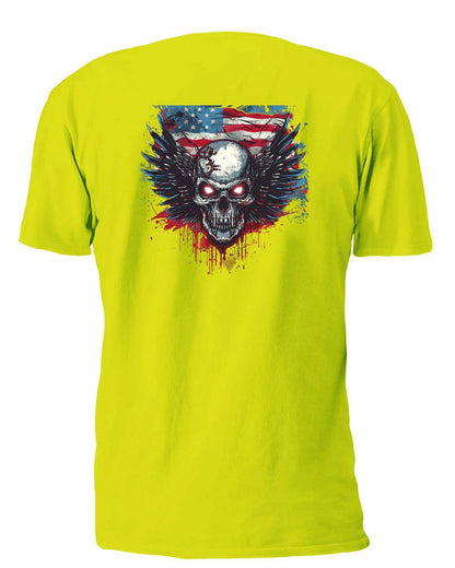 Winged Skull 2 T-Shirt, Longsleeve, Sweatshirt & Hoodie - AllTrade Apparel