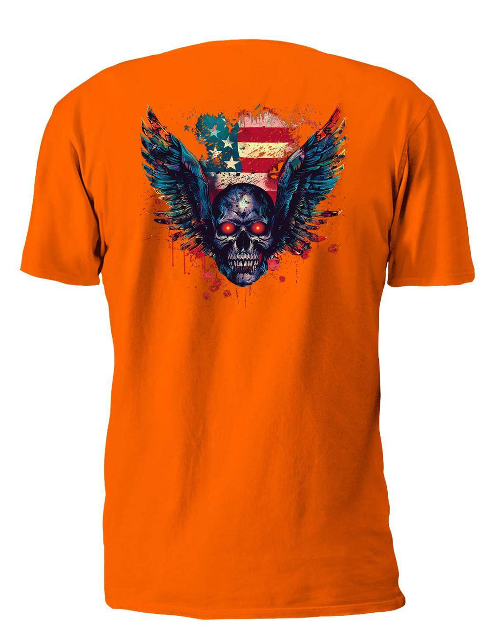 Winged Skull 3 T-Shirt, Longsleeve, Sweatshirt & Hoodie - AllTrade Apparel