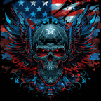 Winged Skull 5 T-Shirt, Longsleeve, Sweatshirt & Hoodie - AllTrade Apparel