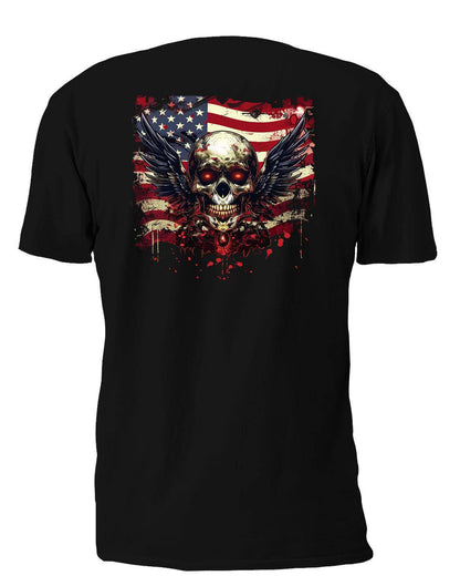 Winged Skull 6 T-Shirt, Longsleeve, Sweatshirt & Hoodie - AllTrade Apparel