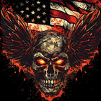 Winged Skull 7 T-Shirt, Longsleeve, Sweatshirt & Hoodie - AllTrade Apparel