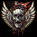 Winged Skull 8 T-Shirt, Longsleeve, Sweatshirt & Hoodie - AllTrade Apparel