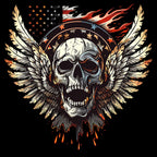 Winged Skull 8 T-Shirt, Longsleeve, Sweatshirt & Hoodie - AllTrade Apparel