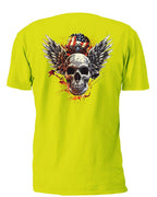 Winged Skull 10 T-Shirt, Longsleeve, Sweatshirt & Hoodie - AllTrade Apparel