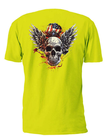 Winged Skull 10 T-Shirt, Longsleeve, Sweatshirt & Hoodie - AllTrade Apparel