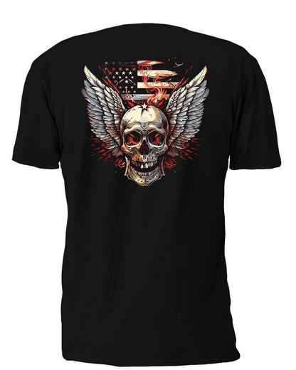 Winged Skull 11 T-Shirt, Longsleeve, Sweatshirt & Hoodie - AllTrade Apparel
