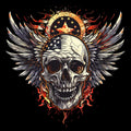 Winged Skull 12 T-Shirt, Longsleeve, Sweatshirt & Hoodie - AllTrade Apparel