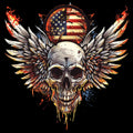 Winged Skull 14 T-Shirt, Longsleeve, Sweatshirt & Hoodie - AllTrade Apparel