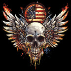 Winged Skull 14 T-Shirt, Longsleeve, Sweatshirt & Hoodie - AllTrade Apparel