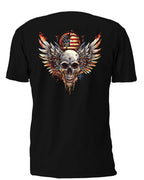 Winged Skull 14 T-Shirt, Longsleeve, Sweatshirt & Hoodie - AllTrade Apparel