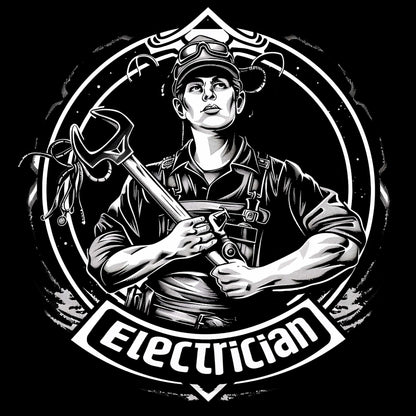 Electrician 2 T-Shirt, Longsleeve, Sweatshirt & Hoodie - AllTrade Apparel