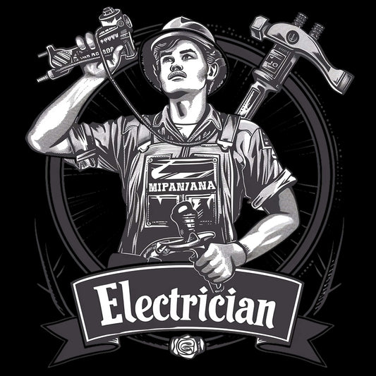 Electrician 4 T-Shirt, Longsleeve, Sweatshirt & Hoodie - AllTrade Apparel