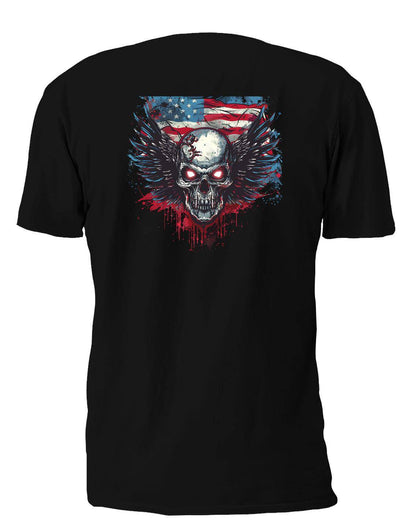 Winged Skull 2 T-Shirt, Longsleeve, Sweatshirt & Hoodie - AllTrade Apparel