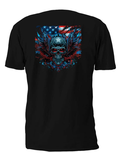 Winged Skull 5 T-Shirt, Longsleeve, Sweatshirt & Hoodie - AllTrade Apparel