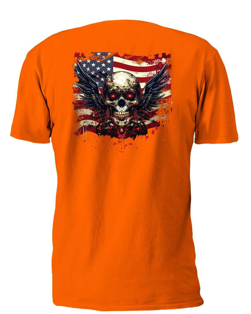 Winged Skull 6 T-Shirt, Longsleeve, Sweatshirt & Hoodie - AllTrade Apparel
