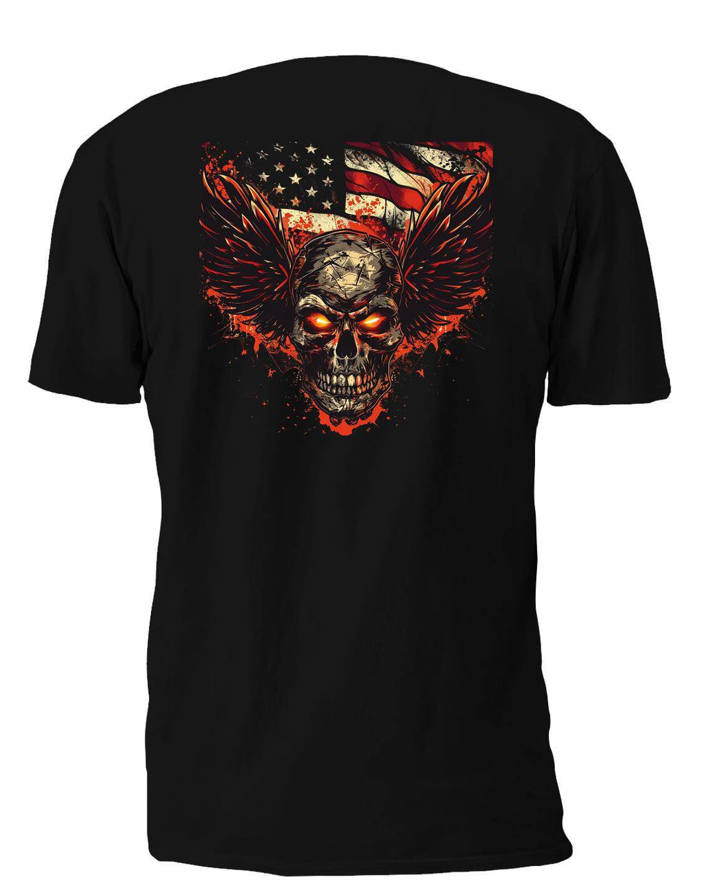 Winged Skull 7 T-Shirt, Longsleeve, Sweatshirt & Hoodie - AllTrade Apparel