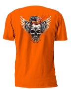 Winged Skull 9 T-Shirt, Longsleeve, Sweatshirt & Hoodie - AllTrade Apparel