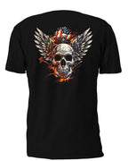 Winged Skull 10 T-Shirt, Longsleeve, Sweatshirt & Hoodie - AllTrade Apparel