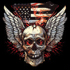 Winged Skull 11 T-Shirt, Longsleeve, Sweatshirt & Hoodie - AllTrade Apparel
