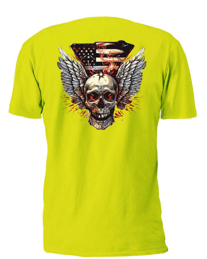Winged Skull 11 T-Shirt, Longsleeve, Sweatshirt & Hoodie - AllTrade Apparel