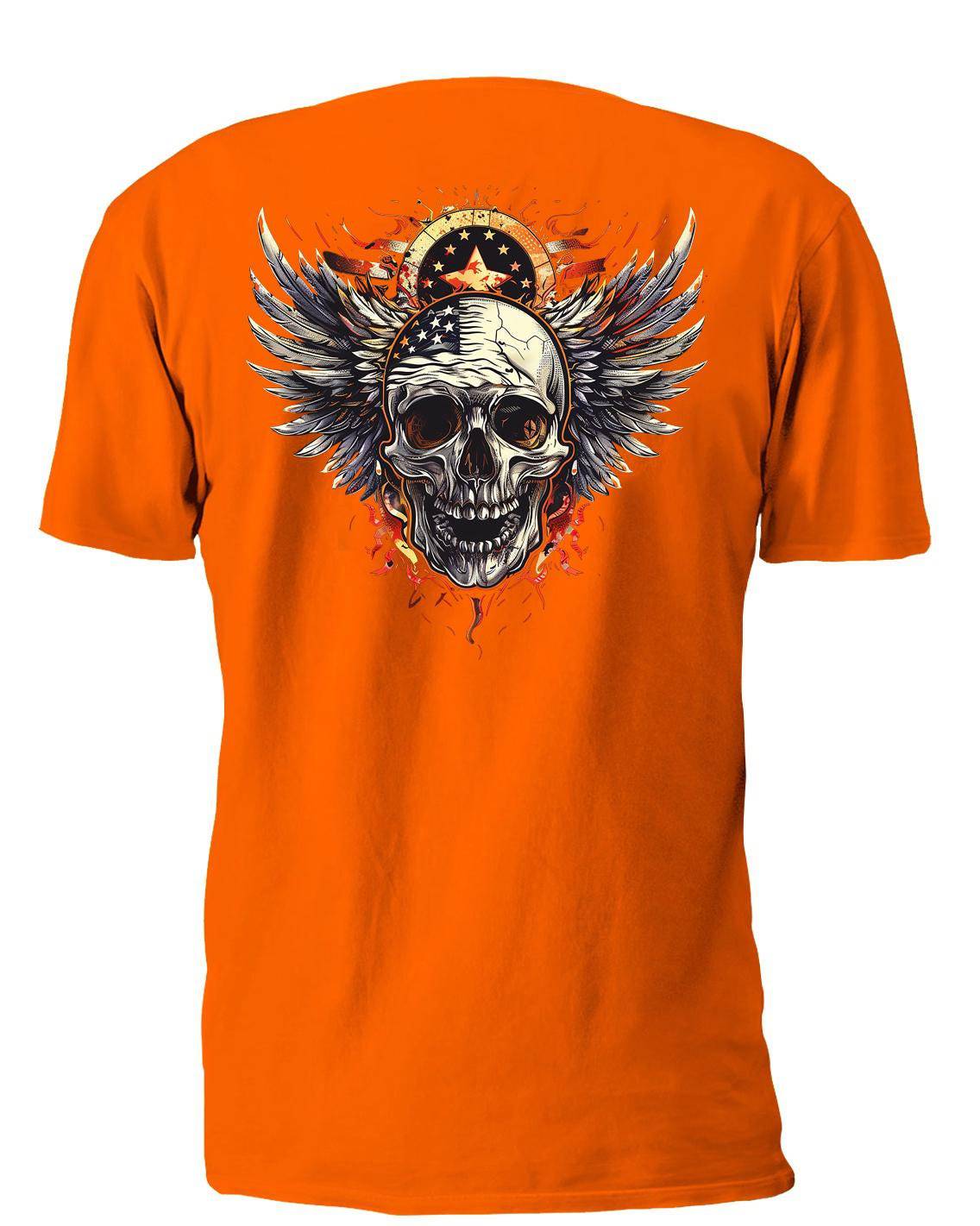Winged Skull 12 T-Shirt, Longsleeve, Sweatshirt & Hoodie - AllTrade Apparel